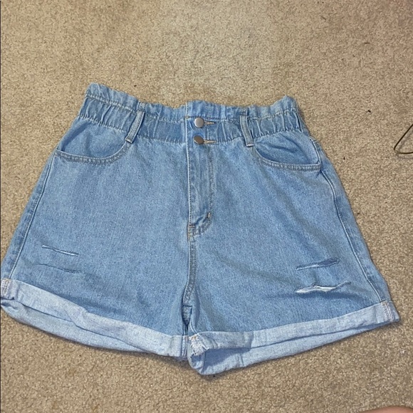 Urban Daizy Pants - Urban Daizy Denim Paperbag Shorts